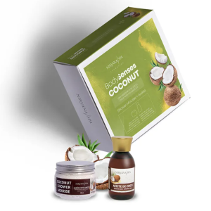Pack BodySenses Coconut Nirvana Spa con mousse de ducha y aceite de masaje