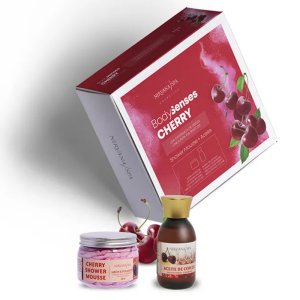 Pack BodySenses Cherry Nirvana Spa con mousse de ducha y aceite de masaje