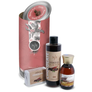 Pack Experiencia Chocolaterapia Nirvana Spa con gel, aceite y jabón de chocolate y naranja