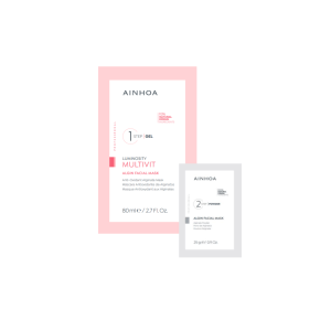 Gel y polvo de la Mascarilla Antioxidante de Alginatos Luminosity Multivit Ainhoa
