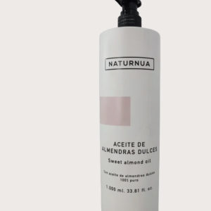 aceite de almendras dulces Naturnua 1000 ml para cuidado corporal y masaje