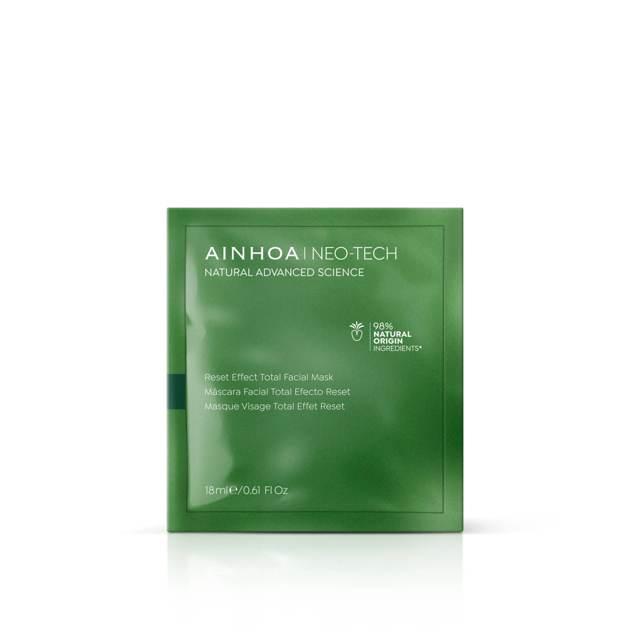 Máscara Facial Neo-Tech Ainhoa 18ml, mascarilla en tejido de celulosa con efecto reset hidratante