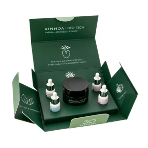Crema nocturna Neo-Tech Ainhoa y los 4 sérums: Hi-Luronic, Vegan Collagen+, Multivit Glow y Phyto Retin+